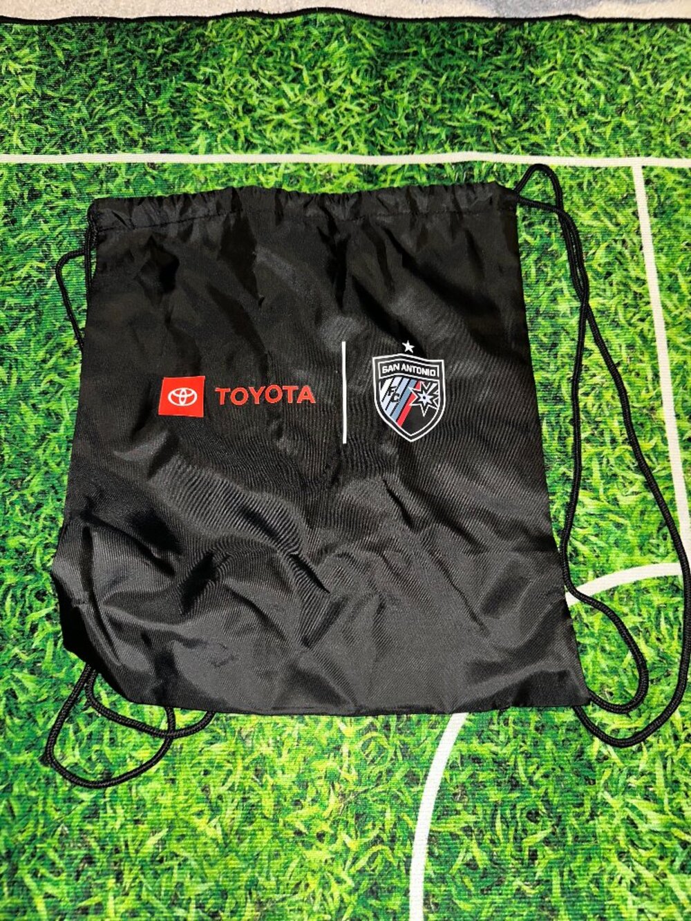 San Antonio FC Toyota Drawstring Bag Black Soccer Cinch Sack Spurs Owned SAFC US